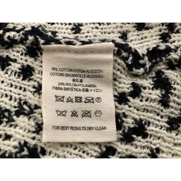 Free People Smitten Kitten Mandala Cardigan black and white cotton blend sz M - Picture 7 of 7